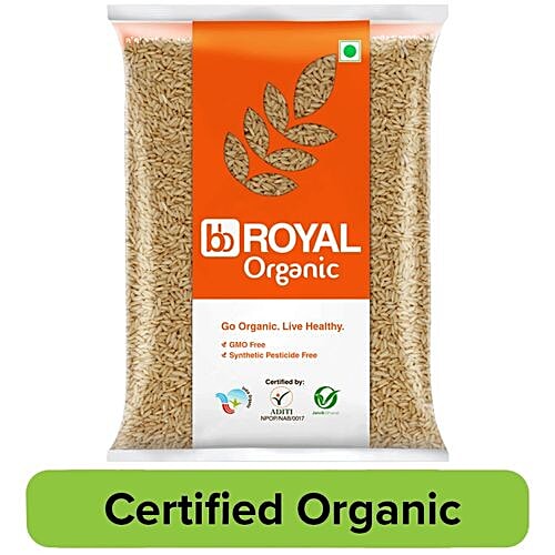 bb Royal Organic Sona Masoori Semi Brown Rice - Handpounded, 5 kg  