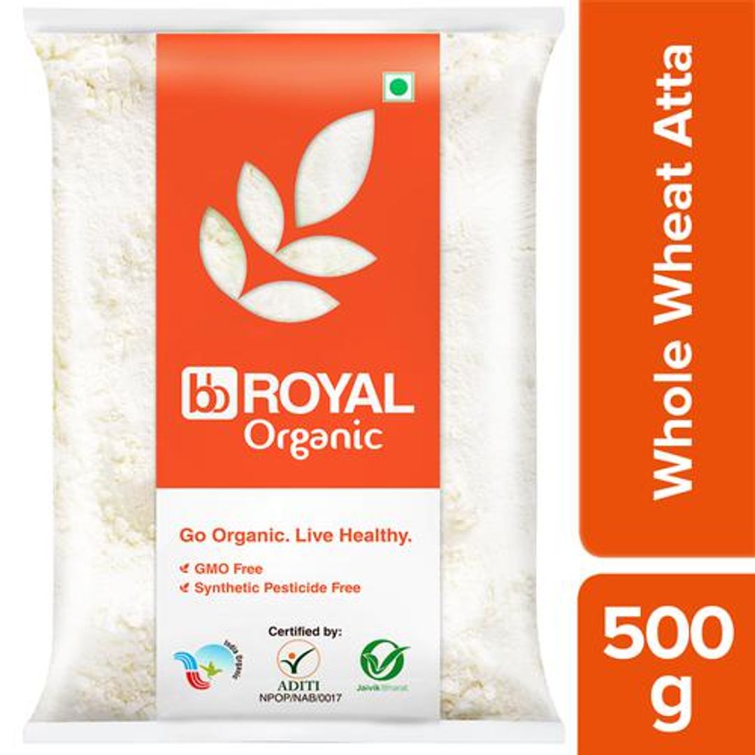 BB Royal Organic - Whole Wheat Atta/Godihittu, 500 g 
