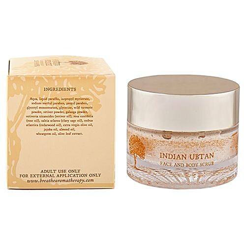 Buy Breathe Aromatherapy Indian Ubtan Face & Body Scrub Online at Best