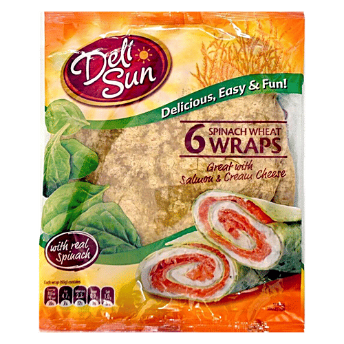 Buy Delisun Wheat Wraps With Spinach, Healthy & Nutritious Online at