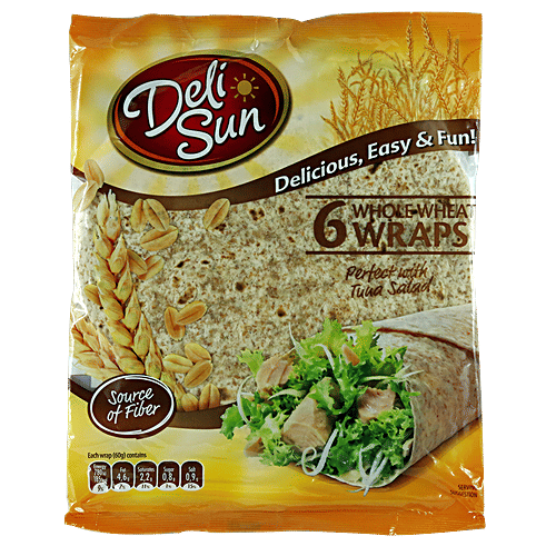 Buy Delisun Whole Wheat Tortillas Wraps Rich In Fibre, Easy To Make