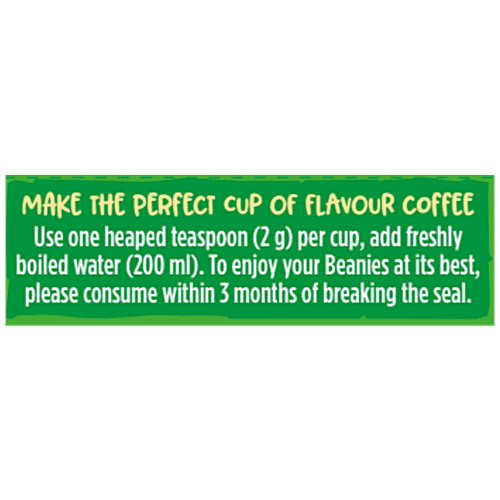 Beanies Flavour Instant Coffee - Irish Cream, 50 g Bottle Smooth and Creamy
 Authentic Flavour