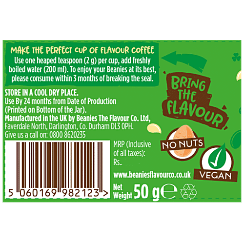 Beanies Flavour Instant Coffee - Irish Cream, 50 g Bottle Smooth and Creamy
 Authentic Flavour