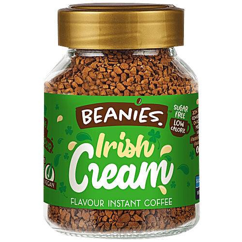 Beanies Flavour Instant Coffee - Irish Cream, 50 g Bottle Smooth and Creamy
 Authentic Flavour