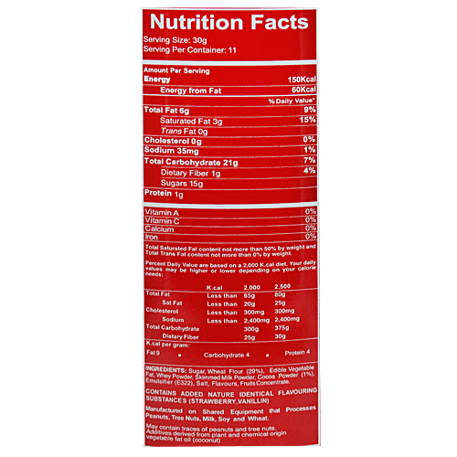 Twister Flavoured Cream Wafer Roll - Strawberry, 320 g  Zero Trans Fat, Zero Cholesterol