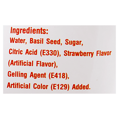 Americano Basil Seed Drinks - Strawberry, 290 ml  