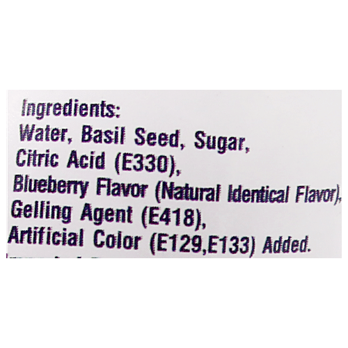 Americano Basil Seed Drinks - Blueberry, 290 ml Zero Trans Fat & Cholesterol