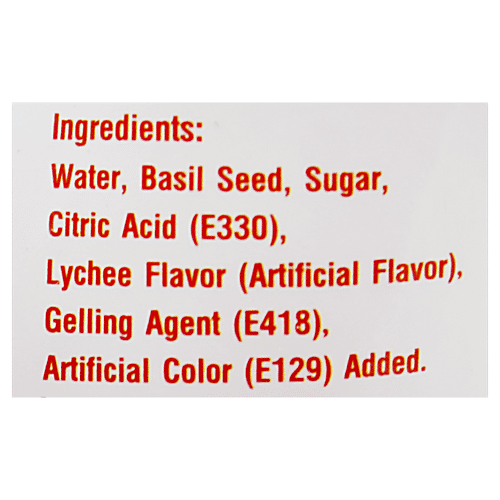 Americano Basil Seed Drinks - Lychee, 290 ml  