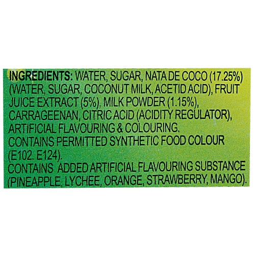 Cocon Tropical Fruit Pudding - Lychee, Mango, Strawberry, Orange, Pineapple Flavoured, 480 g  