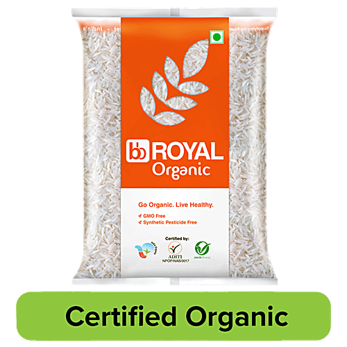 bb Royal Organic Sonamasoori White Rice/Chawal/Chall, 5 kg  