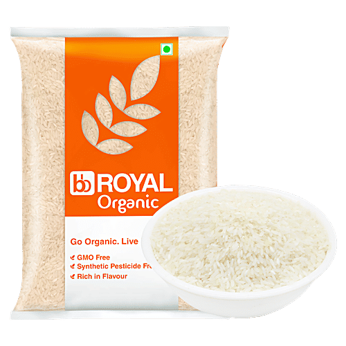 bb Royal Organic - Ponni Raw Rice/Chawal/Chall, 5 kg  