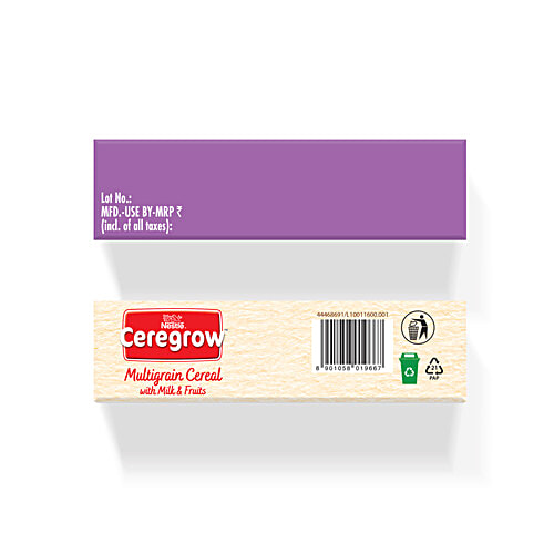 Nestle Ceregrow Multigrain Cereal With Milk & Fruits - Iron, Protein, Calcium, 19 Nutrients, From 2-6 Years, 300 g