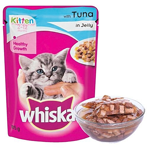 Buy Whiskas Wet Cat Food Tuna In Jelly, For Kittens, 212 Months