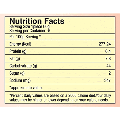 Tasty Fresh Malabar Paratha, 300 g  