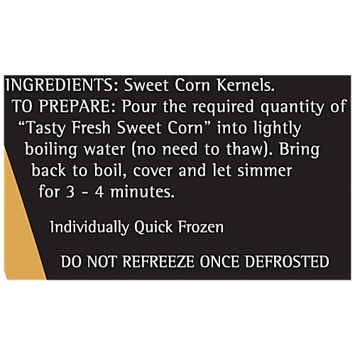 Tasty Fresh Frozen Sweet Corn, 200 g  