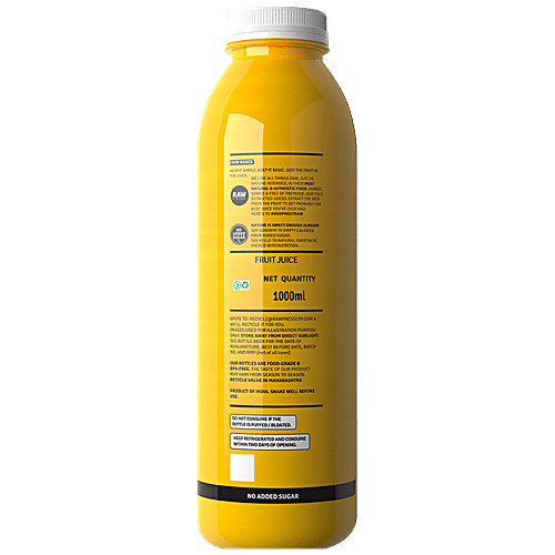 Raw Pressery Cold Extracted Juice - Valencia Orange, 1 L  