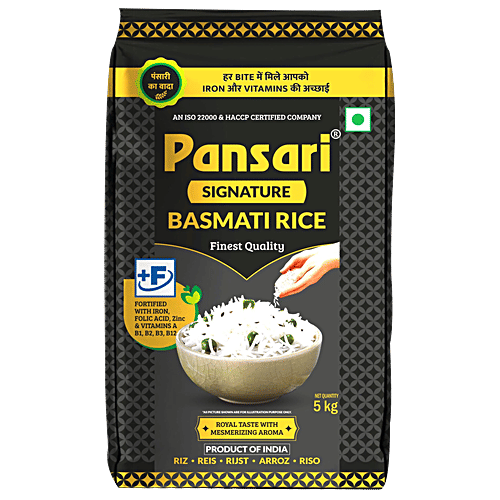 PANSARI Signature Basmati Rice, 5 kg  Mesmerizing Aroma