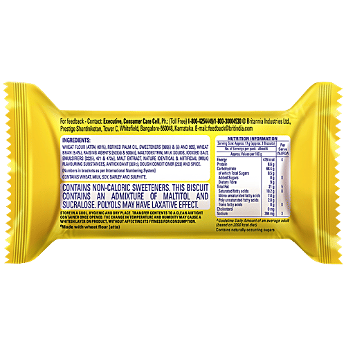 Britannia Nutrichoice Digestive Zero Biscuits, 91.7 g  Sugar Free, No Maida & No Trans Fat