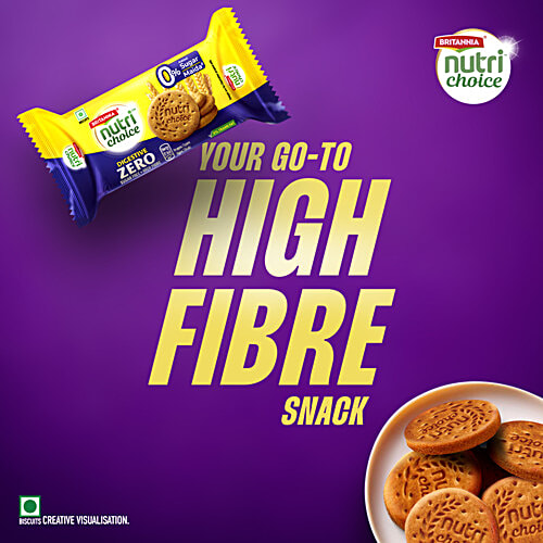Britannia Nutrichoice Digestive Zero Biscuits, 91.7 g  Sugar Free, No Maida & No Trans Fat