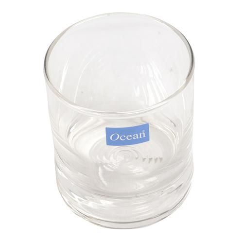 Ocean Whiskey Glass - Transparent, Memphis, 200 ml each (Set of 6) Dishwasher Safe