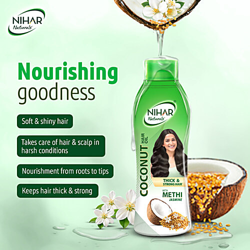 Nihar Naturals Hair Oil - Jasmine, 400 ml  