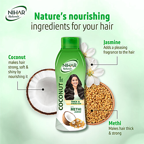 Nihar Naturals Hair Oil - Jasmine, 400 ml  