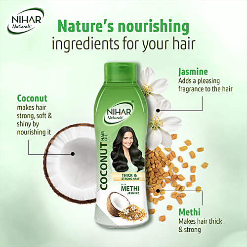 Nihar Naturals Hair Oil - Jasmine, 200 ml  