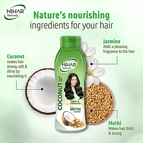 Nihar Naturals Hair Oil - Jasmine, 200 ml  
