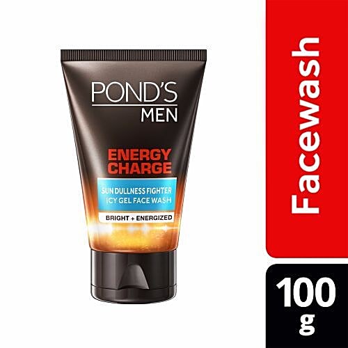 Buy Ponds Men Face Wash Energy Charge Icy Gel 100 Gm Online At Best