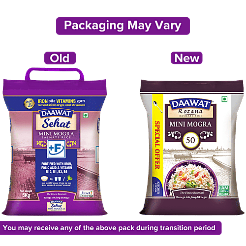 Buy Daawat Rozana Basmati Rice - Mini Mogra Online at Best Price of Rs ...