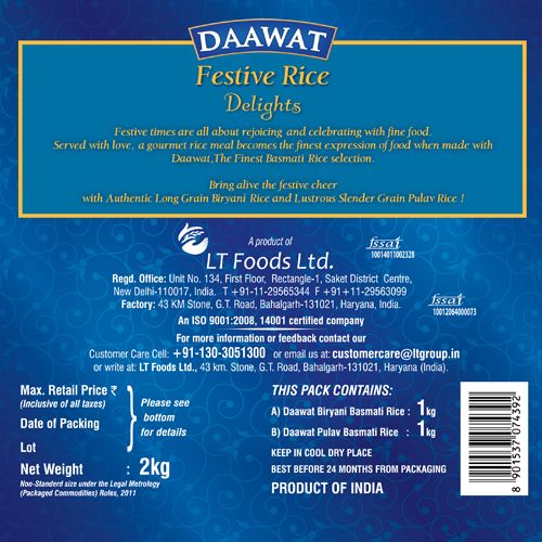Daawat  Festive Rice Delights, 2 kg  