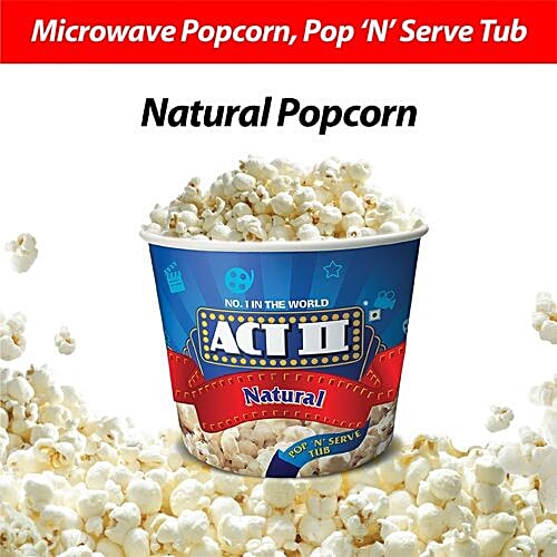 Buy Act Ii Microwave Popcorn Natural 130 Gm Online At Best Price of Rs