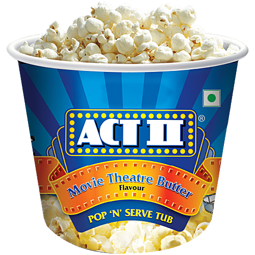 ACT II Microwave Popcorn - Movie Theatre Butter Flavour, Snacks, 130 g