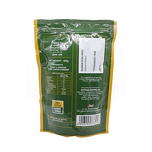 Cothas Coffee Coffee - Powder, Pure Filter, Nova Therm, 500 g  