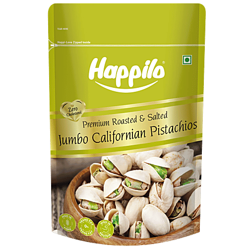 Happilo Roasted & Salted Jumbo Californian Pistachios, 200 g