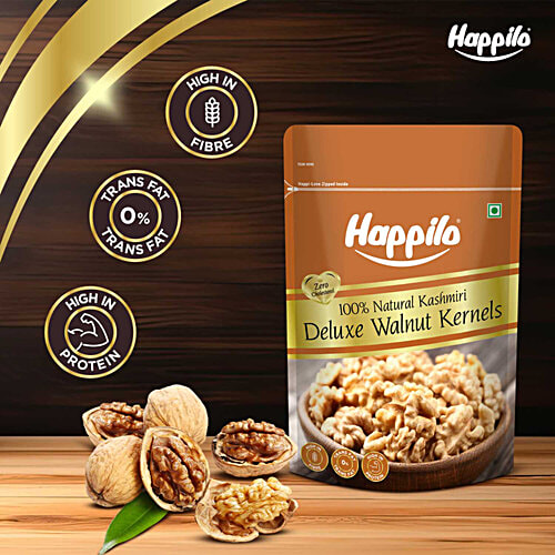 Happilo Natural Kashmiri Deluxe Walnuts Kernels, 200 g