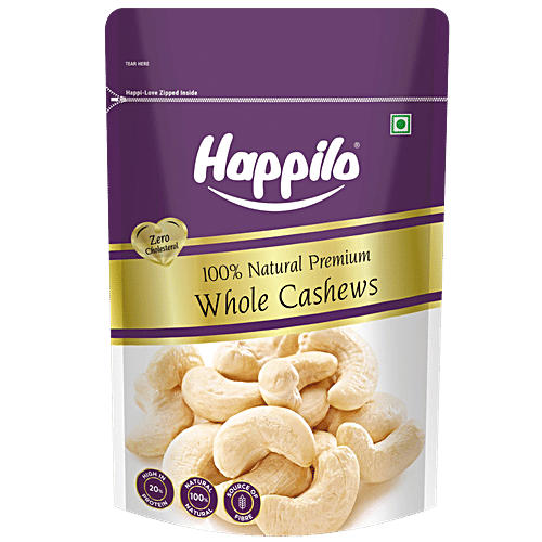 Happilo Premium Whole Cashews, 200 g