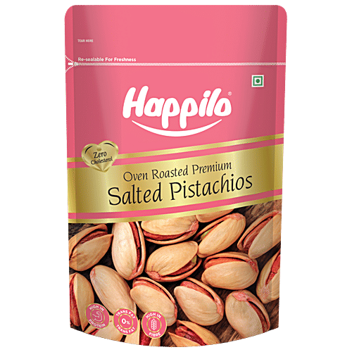 Happilo Roasted & Salted Iranian Pistachios, 200 g  