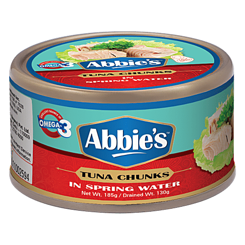 Abbies Tuna Chunks In Spring Water, 185 g  