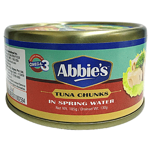 Abbies Tuna Chunks In Spring Water, 185 g  