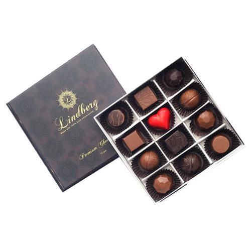 Lindberg 100% Pure Cocoa Butter Premium Chocolates, 120 g 12 pcs  
