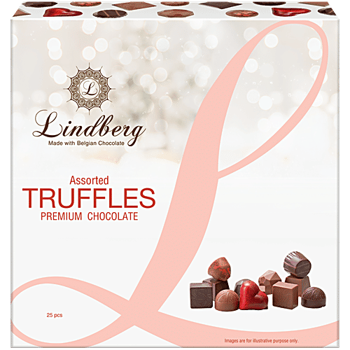 Lindberg Assorted Gift Box - Premium Belgian Chocolate Truffles, 250 g