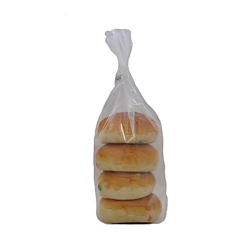 Fresho Sweet Bun - Safe, Preservative Free, 200 g (Pack Of 4) 