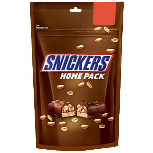 Snickers Chocolate - Peanut, 22 g (Pack of 4) 