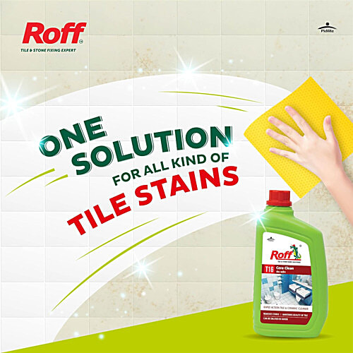 Roff Cera Clean - Rapid Action Tile & Ceramic Cleaner, 1 L  Removes Stains