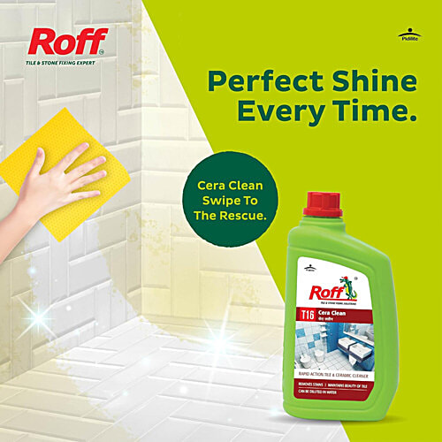 Roff Cera Clean - Rapid Action Tile & Ceramic Cleaner, 1 L  Removes Stains