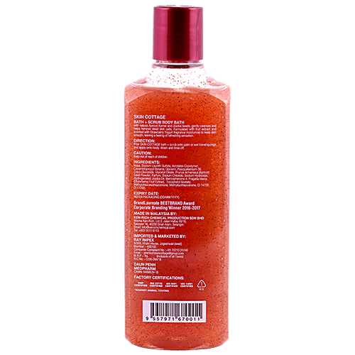 Buy Skin Cottage Body Bath+Scrub Strawberry, Yogurt Essence 400 ml Online at Best Price