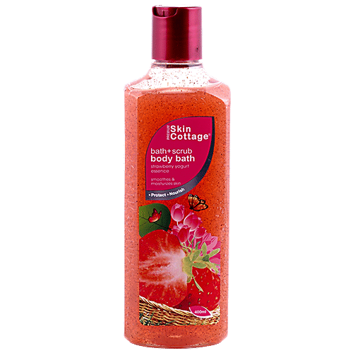 Buy Skin Cottage Body Bath+Scrub Strawberry, Yogurt Essence 400 ml Online at Best Price. of Rs