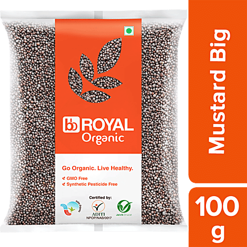 bb Royal Organic - Mustard/Sarso/Rai Big, 100 g  