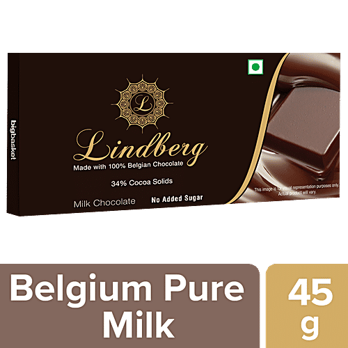 Lindberg Milk Chocolate Bar - Pure Belgian, 45 g  